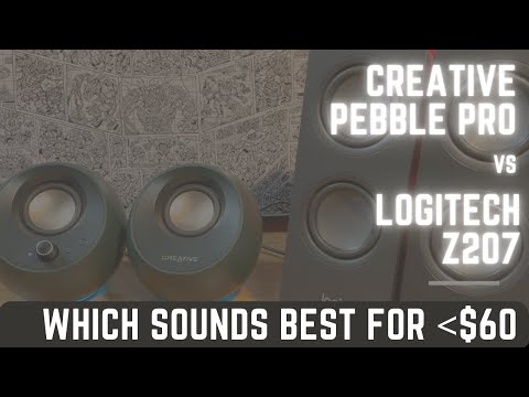Creative Pebble Pro vs Logitech Z207 Comparison and Review - Best sounding budget speaker?