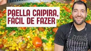 Paella caipira no sítio | Enzo Neto | Almoço de panela só