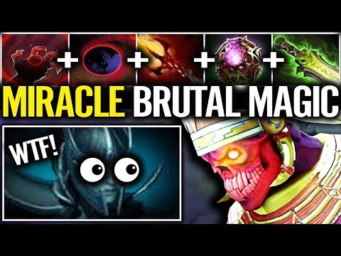 EXTREME MAGIC BUILD by MIRACLE Shadow Demon WTF Super Dagon Gun Top Rank Dota 2 Most Fun Gameplay