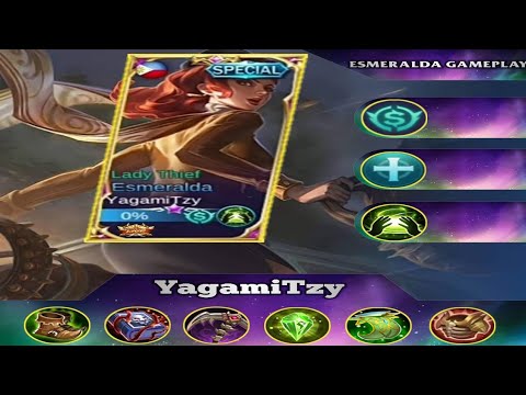 88.1% Current Winrate Esmeralda Best Build 2021 by YagamiTzy | Top 1 Globa Esmeralda Gameplay | mlbb