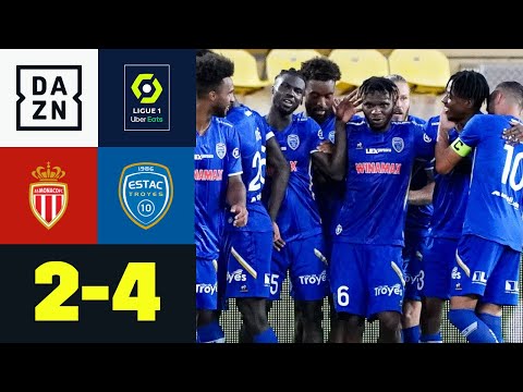 Tor-Regen in Monaco! Troyes startet Siegesserie: Monaco - Troyes 2:4 | Ligue 1 | DAZN Highlights