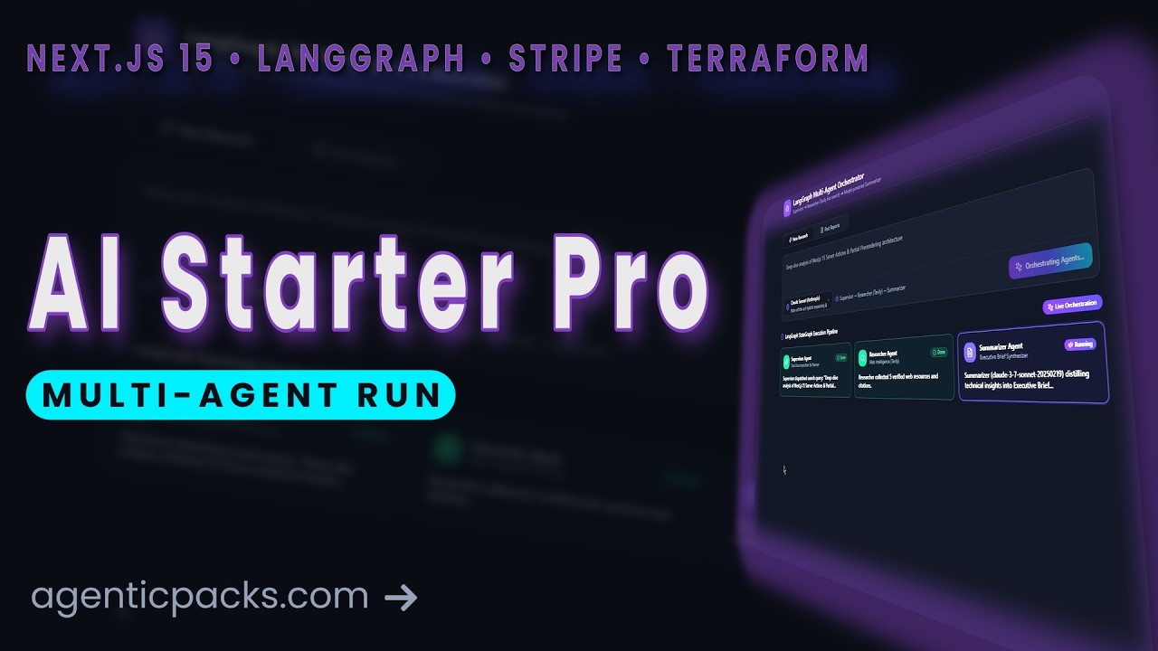 AgenticPacks AI Starter demo video