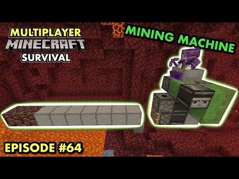 MAKING A NETHERITE MINING MACHINE in Multiplayer Minecraft Survival (Ep. 64)