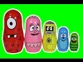 YO GABBA GABBA Surprise Nesting Dolls With Brobee Foofa Plex And Muno