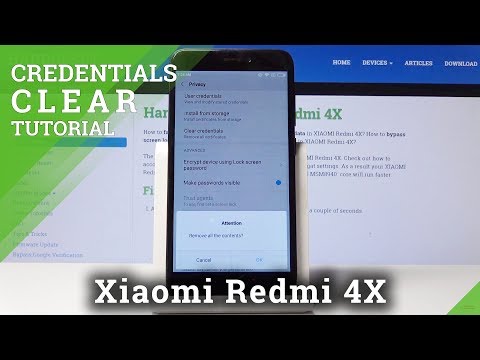 How to Delete All Licenses in Xiaomi Redmi 4X - Clear All Credentials