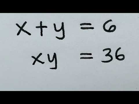 Solve for x and y in this nice simultaneous equation | Math Olympiad Mathematics