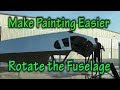 Make Painting your Homebuilt Aircraft Easier with a Rotating Fuselage