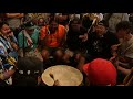 Southern Cree singers at Crow Fair Powwow 2024 - Crow Hop - Saturday