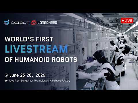 AGIBOT Livestream Day 4: 8 AGIBOT G2 Robots Working Together in Real Factory