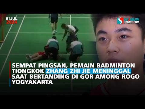 Sempat Pingsan, Pemain Badminton Tiongkok Zhang Zhi Jie Meninggal Saat Bertanding di GOR Among Rogo Yogyakarta