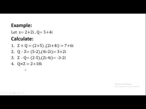 Introduction to complex numbers