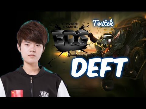 EDG Deft Twitch ADC vs Draven Patch 5.17