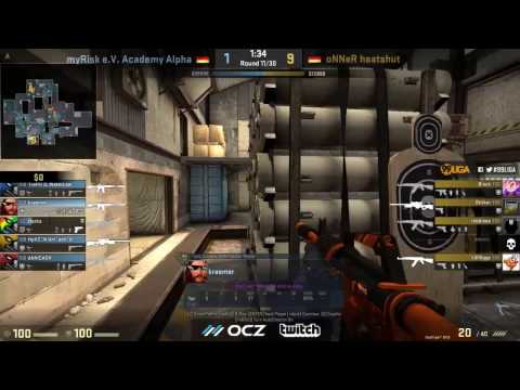 [myRisk TV | SlicewOw] Academy Alpha vs. oNNeR heatshut - 99DMG Liga S5 Div 4.26 - de_cache (Pt 2)