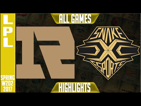 Royal Never Give Up vs Snake Esports Highlights ALL GAMES - LPL Week 2 Day 3 Spring 2017 - RNG vs SE
