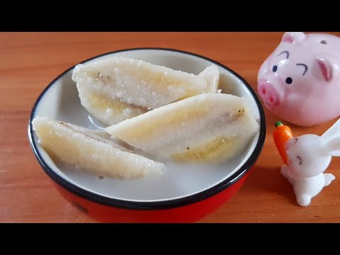 Easy Banana In Coconut Milk Recipe :: Thai Dessert :: Soft and Slightly Chewy :: ArinFood