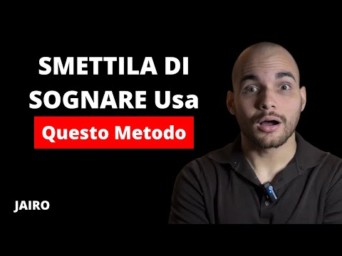 Obiettivi Finanziari: Smetti di Sognare, Inizia a COSTRUIRE (Il Mio Metodo) | Jairo