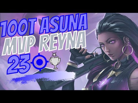 100T ASUNA WINS EASY WITH REYNA ON ICEBOX | 23 ELIMS MVP - VALORANT
