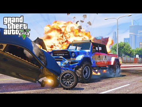 GTA 5 KAMACHO CAR CRASHES COMPILATIONS - DESTRUCTION