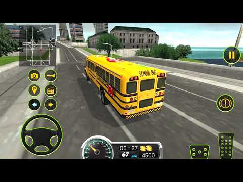 School Bus Driving 2017 #1 - Yellow Bus Simulator Android Gameplay
