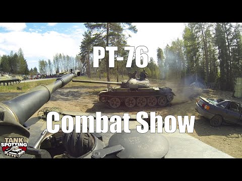 PT-76 Amphibious Tank Combat Show #2 Afternoon Turret Camera - Kevätsawutus 2019