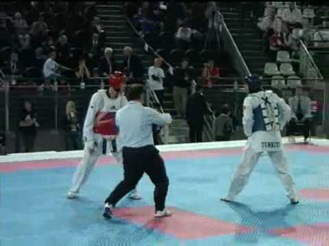 European Taekwondo Championships 2008 Rome -84 kg Greece vs Turkey Round 1