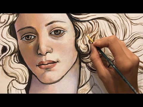 painting Botticelli's 'Birth of Venus'