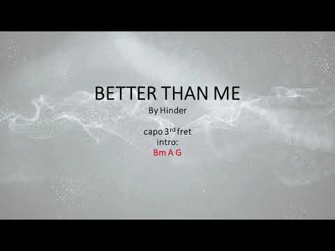Better Than Me - Hinder