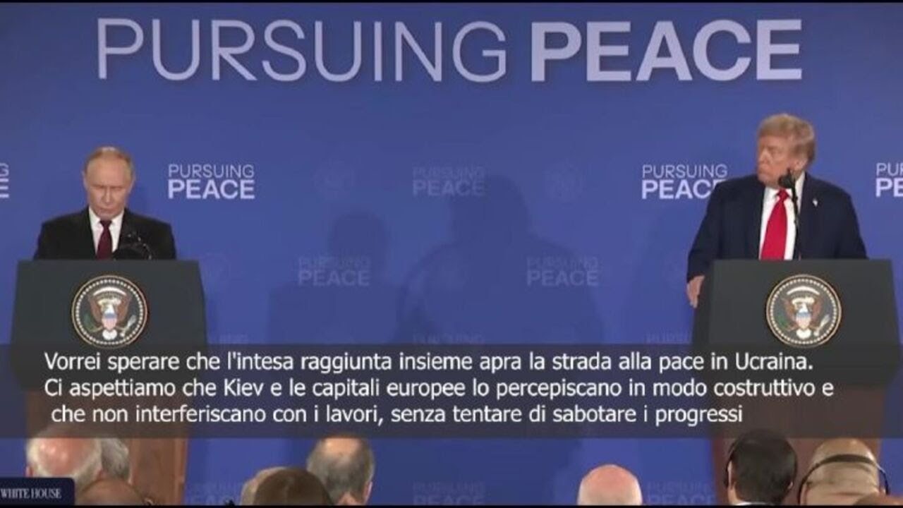 Putin ad Anchorage: Kiev e Ue non interferiscano e non sabotino progressi di pace