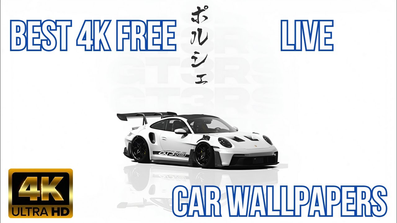 Porsche GT3 RS Live Wallpaper With Snow Effect | 3 Hours 4K Ultra HD Screensaver
