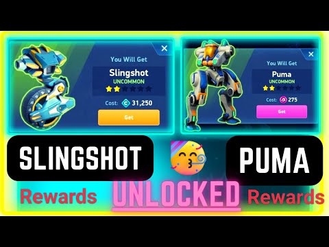 Slingshot and Puma Unlocked 🔓With Rewards 😱 - Mech Arena  #mecharena