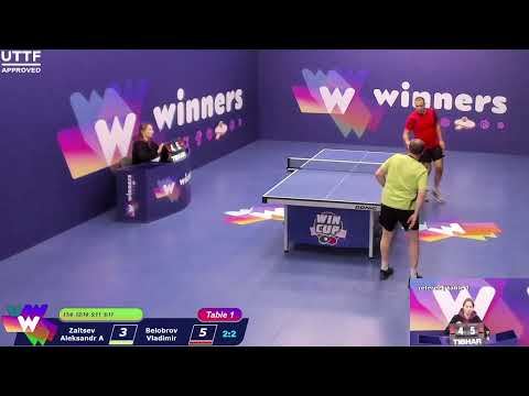 WINners CUP table 1  17.11  Zaitsev Aleksandr A - Belobrov Vladimir  20:00