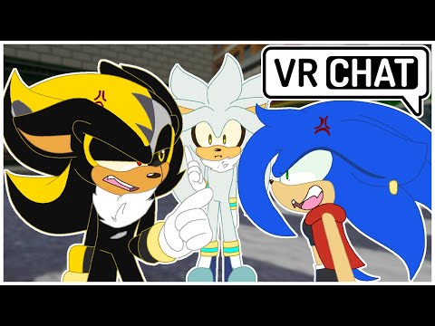 Sonica Meets Shadow Android! [Feat: Silver] (VR Chat)