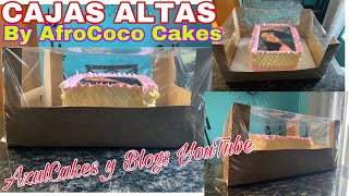 Cajas Grandes Hechas en casa para Pasteles Altos