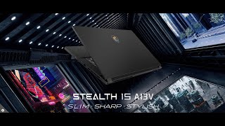 MSI Stealth 15 A13V – Slim．Sharp．Stylish anuncio