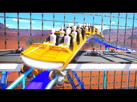 I built a roller coaster that chases go karts, and it's amazing!