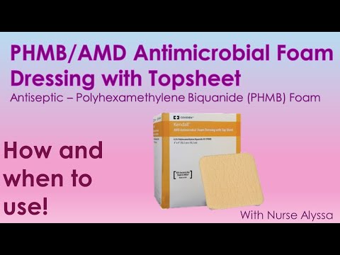 AMD Antimicrobial Foam Dressing  with Topsheet