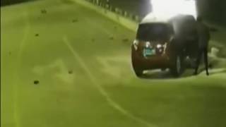 Drunk Asian just cheated death after hitting highway crash barriers