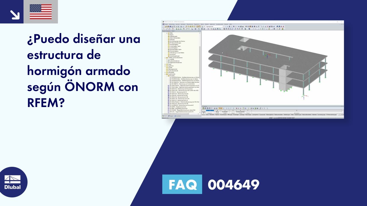 FAQ 004649 | ¿Puedo diseñar una estructura de hormigón armado según ÖNORM en RFEM?