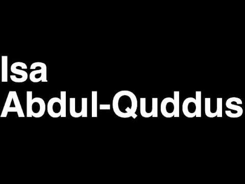 How to Pronounce Isa Abdul-Quddus New Orleans Saints NFL Football Touchdown TD Tackle Hit Yard Run