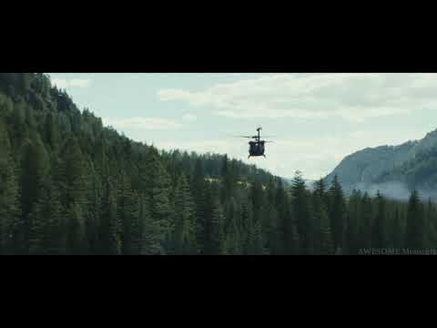 short clip, GIANT WOLF vs HELICOPTER attack scene.