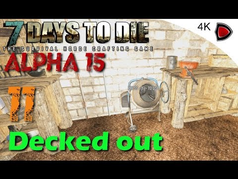 7 Days to Die Alpha 15 Game Play in 4K #11 Decked out and Minibike