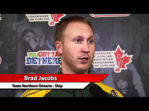 2012 Tim Hortons Brier Draw 12 Media Scrum