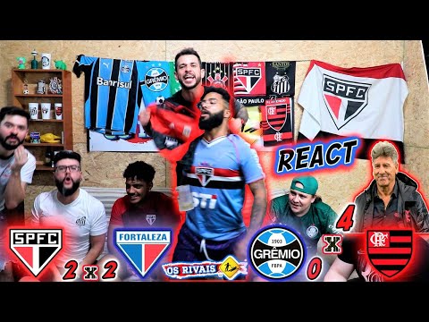 #REACT - REAÇÕES: SÃO PAULO 2X2 FORTALEZA - FLAMENGO 4X0 GREMIO - COPA DO BRASIL 2021 - OS RIVAIS