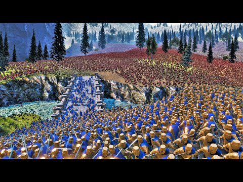 120K Army of Spartans, Romans & Heavy Knight Invade Golden Knights | UEBS Ultimate Battle Simulator