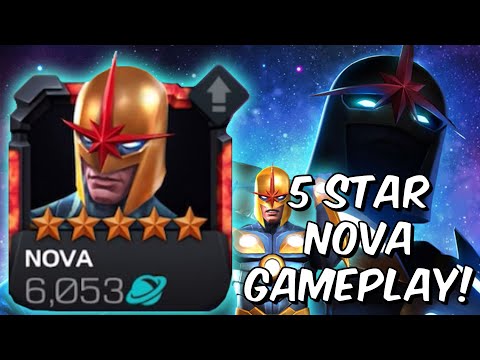 5 Star Nova Rank Up & Gameplay! - Act 5 Showcase - Marvel Contest of Champions