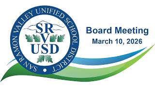 03-10-2026 SRVUSD Board of Education Meeting