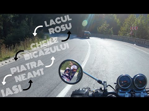 La Cheile Bicazului pe motor