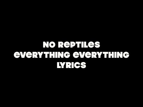 No Reptiles | Everything Everything Lyrics