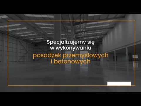 Michał Cegielski. Posadzki przemysłowe, posadzki betonowe - video