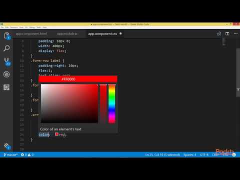 Learn Angular in 3 Hours Using ngModel to Apply Validation Errors|packtpub com